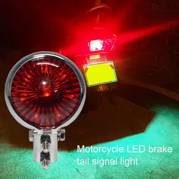 Motosiklet sinyal ışığı Küçük yuvarlak kuyruk ışık LED Yüksek parlaklık Retro arka fren kuyruk sinyal ışığı